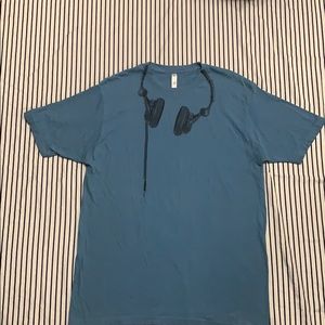 Blue T-shirt with Headphones🍃
